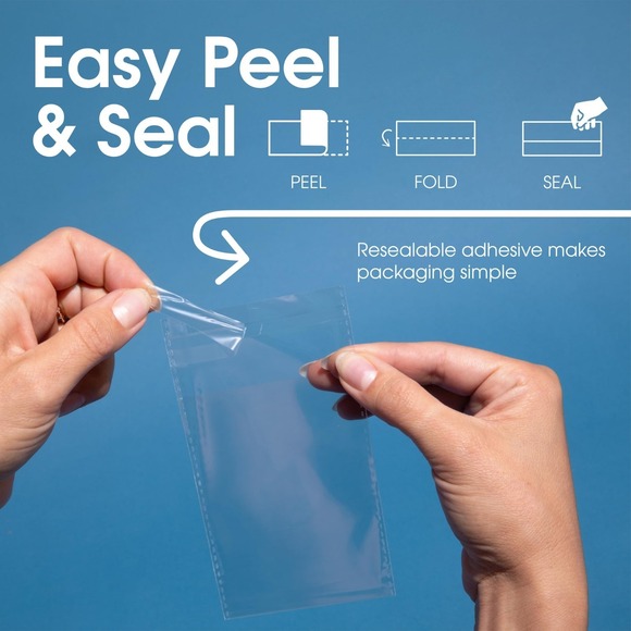 200 Clear Resealable Cello Bag 8"x10" Poly Self Seal Food Safe Shipping Supplies - Picture 5 of 6